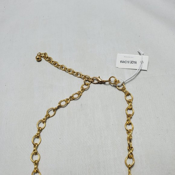 Bijou Two tone link chain necklace gold and hematite - Picture 5 of 5